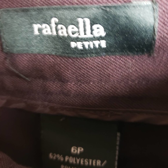 Rafaella Casual Pants Womens Size 6P Cropped Flat Stretch Purple - Picture 8 of 8